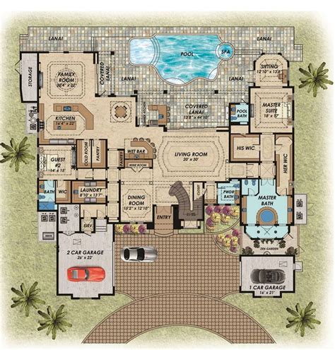 Luxury Mediterranean Style House Plan Bayside Florida House