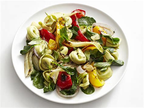 Warm Tortellini And Roasted Vegetable Salad Recipe Food Network