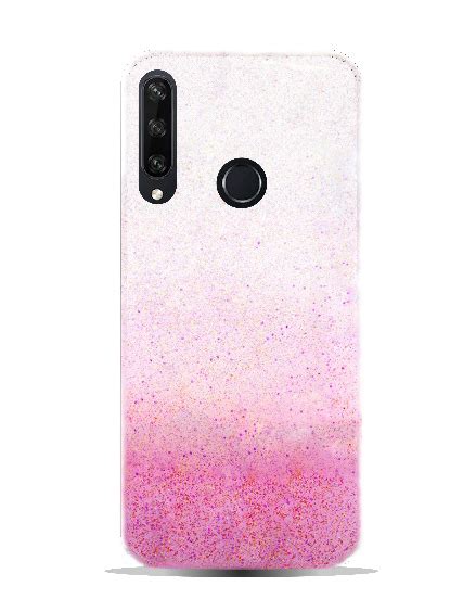 Capa Huawei Y6p Glitter Transparente Rosa Capas de Telemóveis