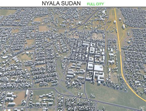 3D model Nyala Sudan 25km AI VR / AR / low-poly | CGTrader