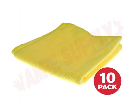 3131y Globe Microfiber Cloth Yellow 14 X 14 10pack Amre Supply