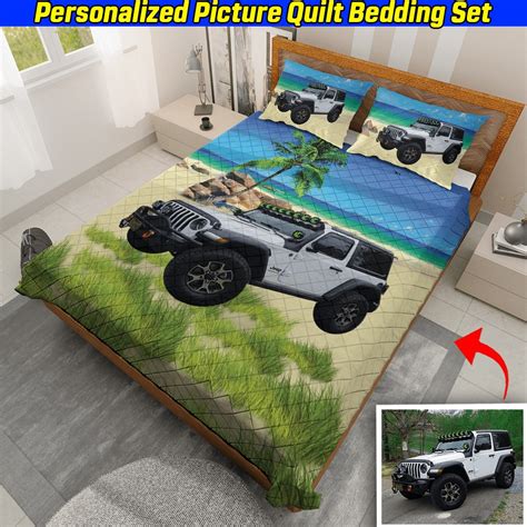 Personalized Photo Quilt Bedding Set Multi Kool Kool