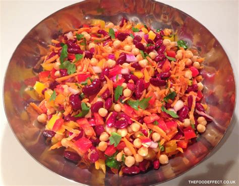 The Food Effect Rainbow Chickpea Bean Salad