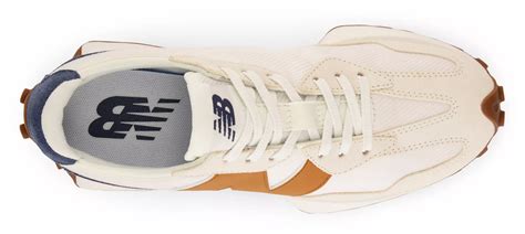 New Balance 327 Calia Casual Womens Sneakers Shoes Cream Blue Brown