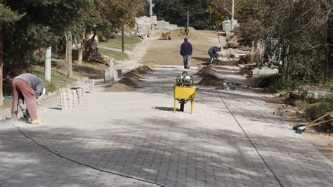 Así avanzan las obras de adoquinado y cordón cuneta en el Distrito Sur