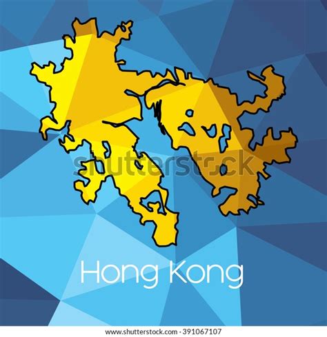 Map Country Hong Kong Stock Vector Royalty Free 391067107 Shutterstock