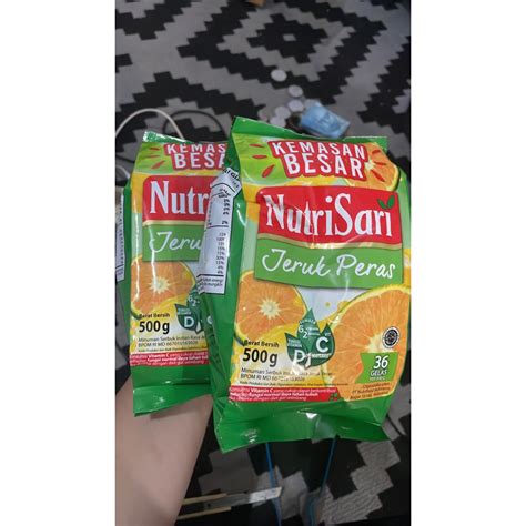 Jual Nutrisari Jeruk Peras Refill 500gr Shopee Indonesia