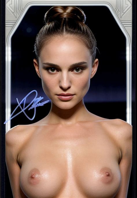 Rule 34 Ai Generated Breasts Naked Female Natalie Portman Padme Amidala Star Wars Trading Card