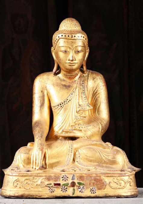 19th Century Antique Burmese Buddha From Burma Art Collectibles