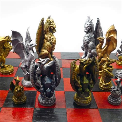 3D Printable Dragon Chess The Complete Set By Louise Driggers