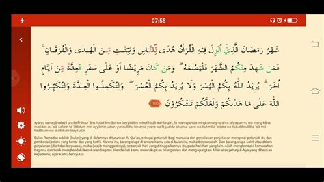 JUZ 2 SURAT AL BAQARAH AYAT 185 Hafalan Ayat Pendek Mudah Tulisan