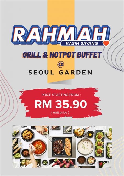 Seoul Garden Rahmah Package Promotion Enjoy International Korean Grill