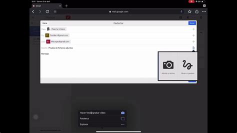 TUTORIAL GMAIL 01 Cómo adjuntar ficheros en el email YouTube