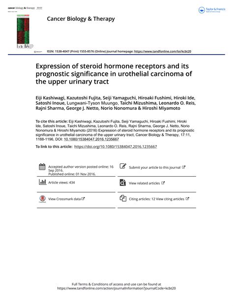 Expression Of Steroid Hormone Receptors And Its Prognostic Significance