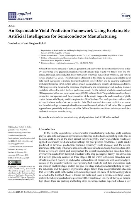 Pdf An Expandable Yield Prediction Framework Using Explainable