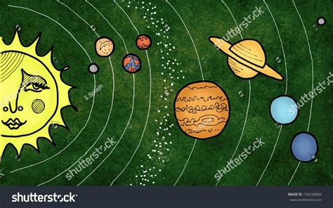 Solar System Stock Illustration 154226060 Shutterstock