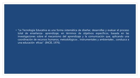 La Tecnolog A Educativa Como Disciplina Pedag Gica Ppt