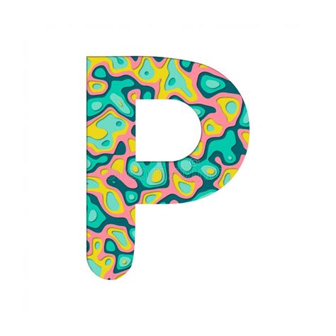 Paper Cut Out Letter P Stock Illustration Illustration Of Graphic