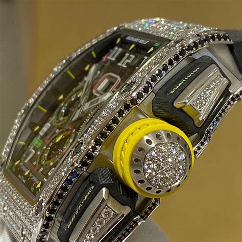 Richard Mille [New] Rm 11 03 White Gold Full Set Diamonds Watch In Hong Kong For Sale (10932301)