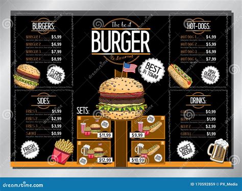 Burger Restaurant Menu Template