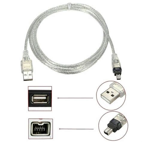För Mini Dv Minidv USB Datakabel Firewire Ieee 1394 Hdv videokamera För ...
