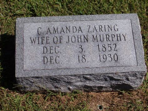 Catherine Amanda Zaring Murphy M Morial Find A Grave