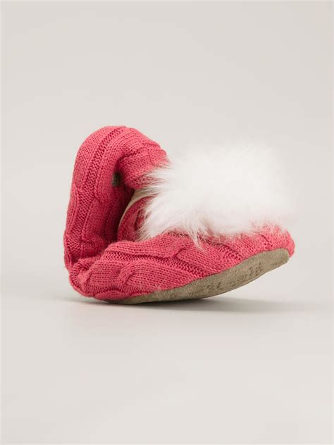 Lyst - Ugg Andi Knit Slippers in Pink