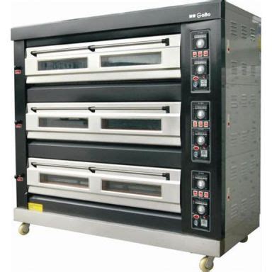 Amalfi Electric Three Deck Oven 9 Trays Chefs Equipment