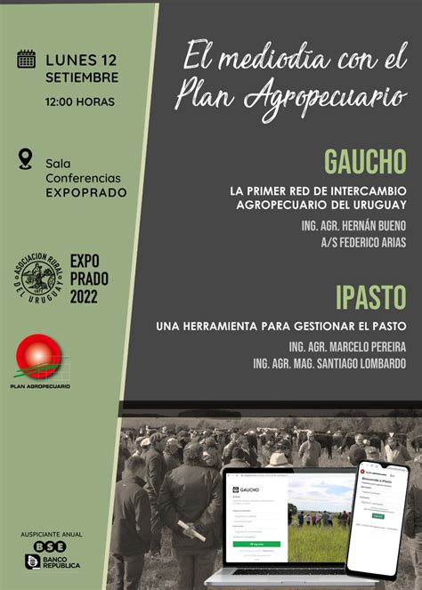 Plan Agropecuario On Twitter Para Agendar Charlas En Expoprado