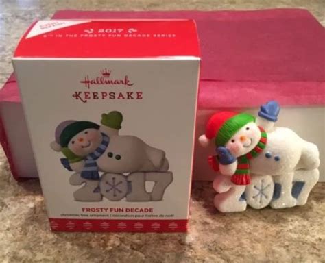 Hallmark Koc Event Repaint Ornament Frosty Fun Decade Antique