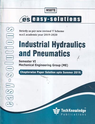 Easy Solutions Industrial Hydraulics And Pneumatics Msbte