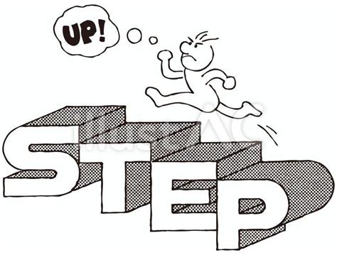 階段を登る人／自己啓発（step Up イラスト No 1047139／無料イラスト フリー素材なら「イラストac」