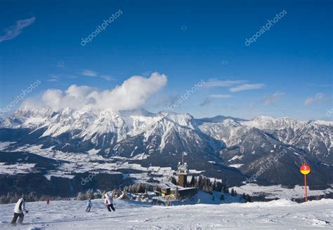 Ski resort Schladming . Austria — Stock Photo © nikolpetr #3888565