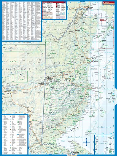 Belize Borch, Buy Map of Belize - Mapworld