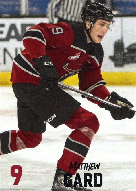 2023 24 Red Deer Rebels Whl Nno Matthew Gard Trading Card Database