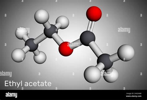 Ethyl Acetate Ethyl Ethanoate C4H8O2 Molecule It Is Acetate Ester