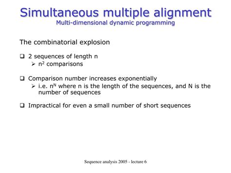 Ppt Sequence Analysis Course Powerpoint Presentation Free Download