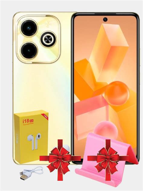 Смартфон Infinix Hot i Airpods TWS i держатель телефона SIM чехол наушники купить по