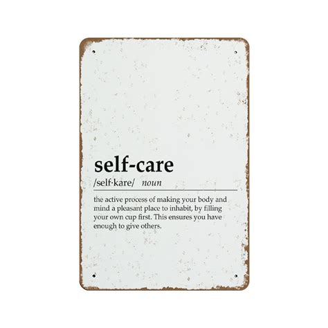 Self Care Definition Inspirational Decor Self Care Poster Therapist