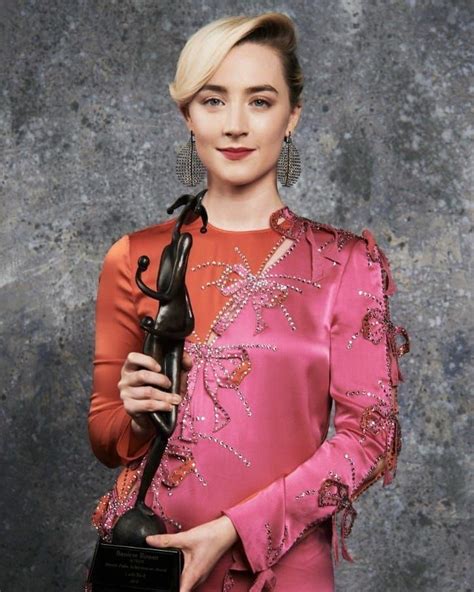 Saoirse Una Ronan On Instagram Saoirse Ronan Receiving Best Actress