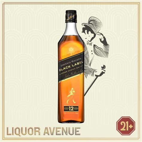 Promo Johnnie Walker Black Label Jw Black Blended Scotch Whisky 750