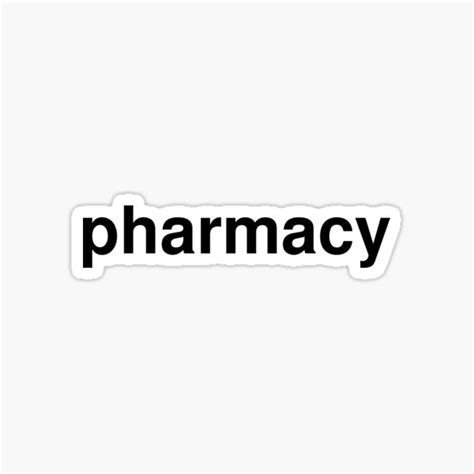 Pharmacy Sticker For Sale By Ninov94 Redbubble