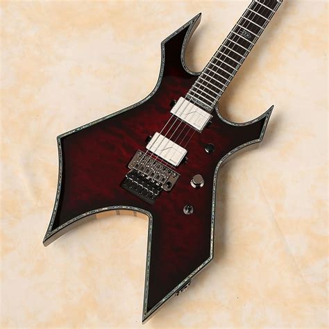 B C Rich Warlock Extreme With Floyd Rose Black Cherry Burst Reverb