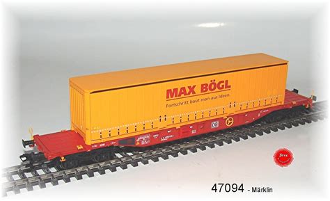 M Rklin Flachwagen Sgns Mit Einem Container Max B Gl