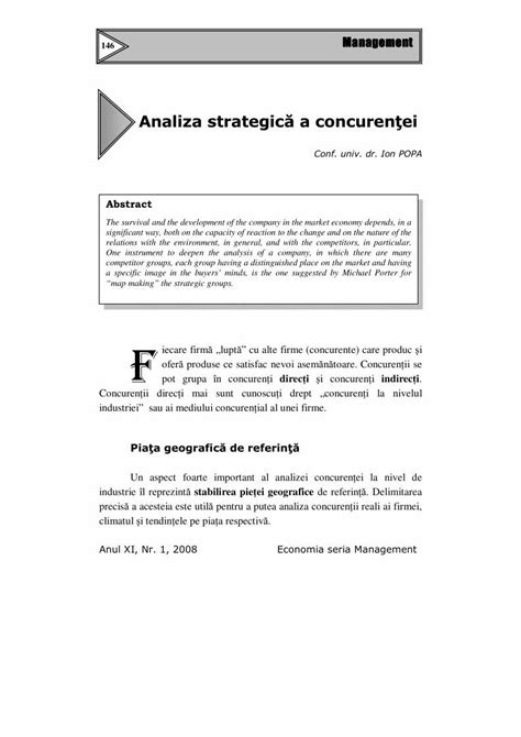 PDF Analiza strategică a concuren ei DOKUMEN TIPS