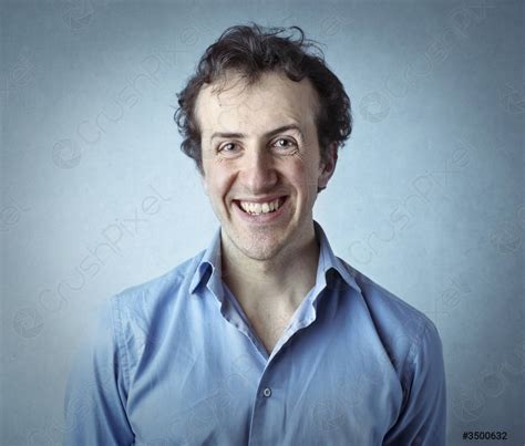 Happy man smiling - stock photo 3500632 | Crushpixel