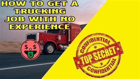 Truck Driving Jobs No Experience - YouTube