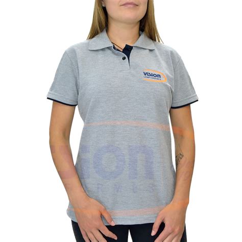 Polo Feminina Para Uniforme P Vision Uniformes Personalizados