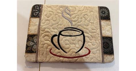 Mug Rug ITH In The Hoop Embroidery Design