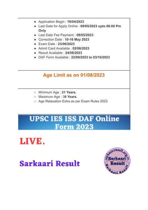 PPT UPSC IES ISS DAF Online Form 2023 PowerPoint Presentation Free